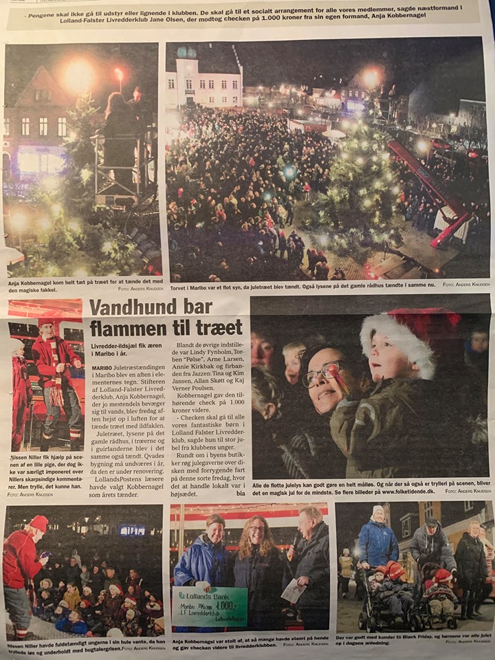 Juletr&aelig;st&aelig;nding i Maribo 2019